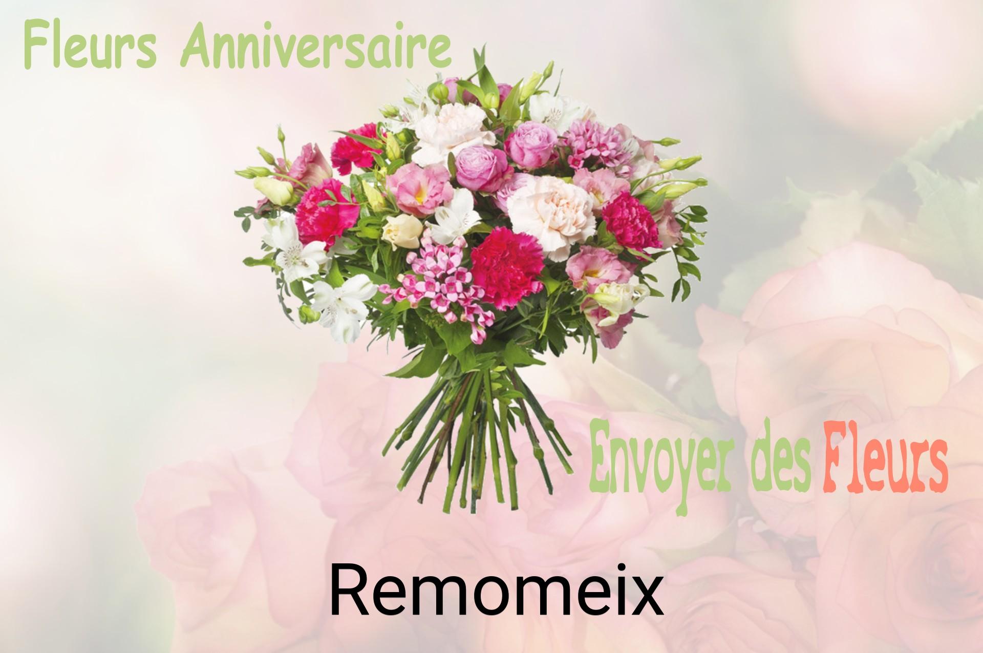 Bouquet de fleurs d’anniversaire livré à Remomeix