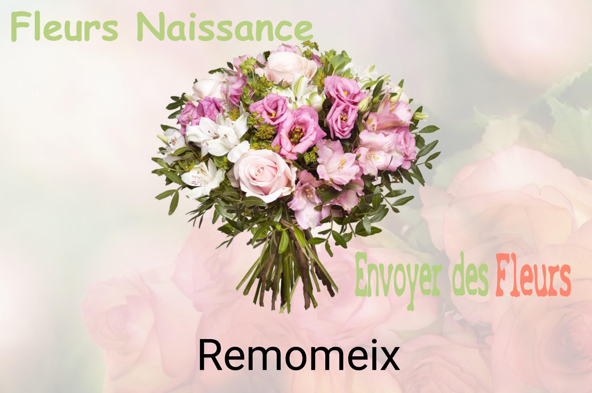Bouquet de fleurs de naissance livré à Remomeix